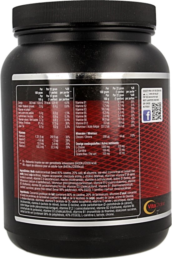 Nutri Dynamics - Dieet Pro - Eiwitshake - Chocolade - 500 gram — afbeelding 4