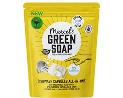 Marcel's Green Soap Vaatwascapsules Eco All-In-One - 25 stuks