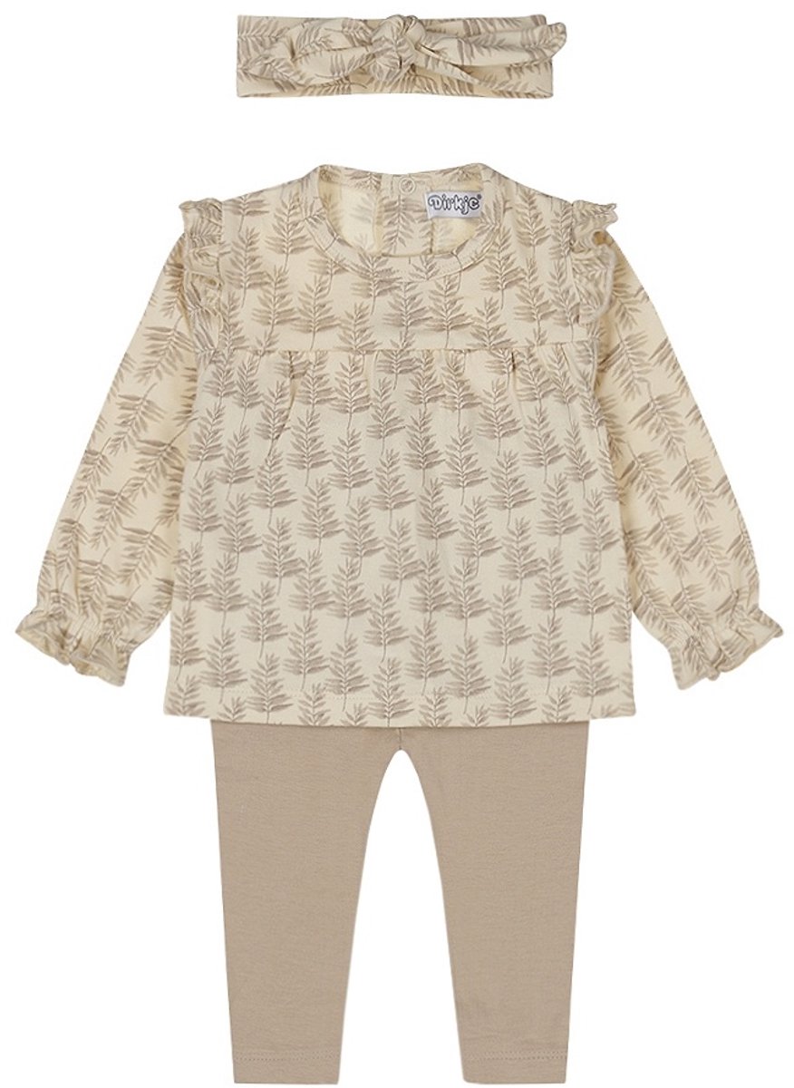 Dirkje Meisjes Kledingset - Off white