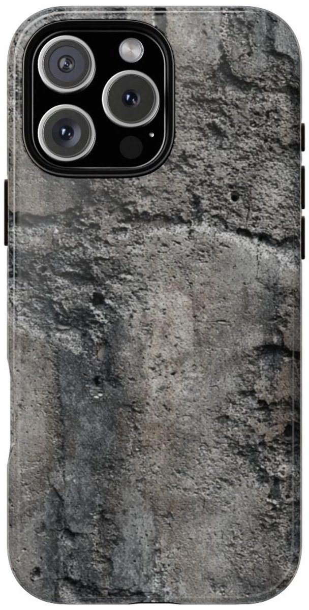 Dystopische Betonstructuur – Telefoonhoesje Geschikt voor iPhone 16 Pro Max