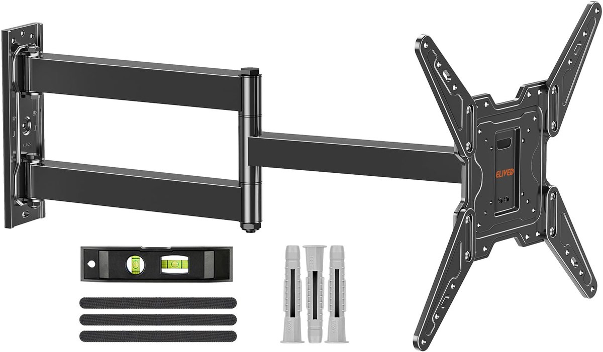 NANOOK LONG 2080 TV-muurbeugel, draaibaar/kantelbaar met een lange arm