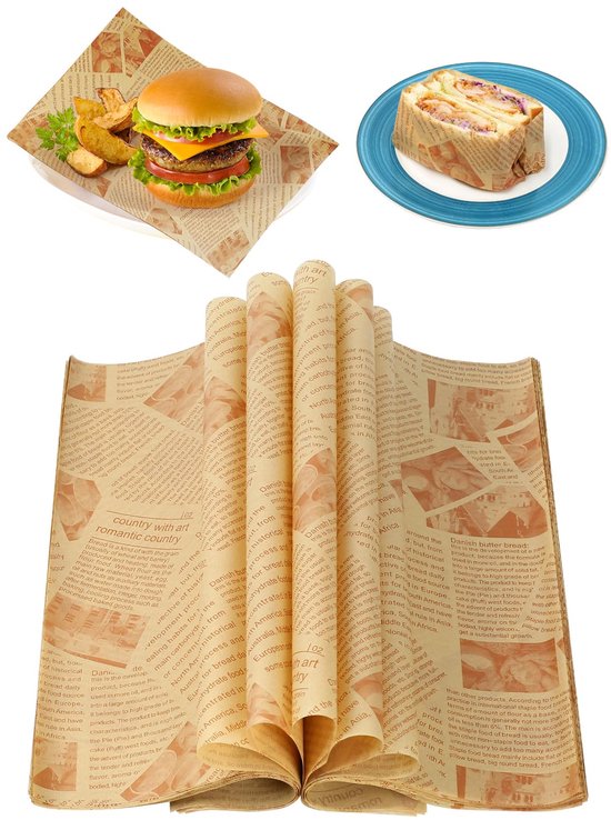 100 stuks bakpapier voor de Airfryer, ELEPRUC oliebestendig bakpapier