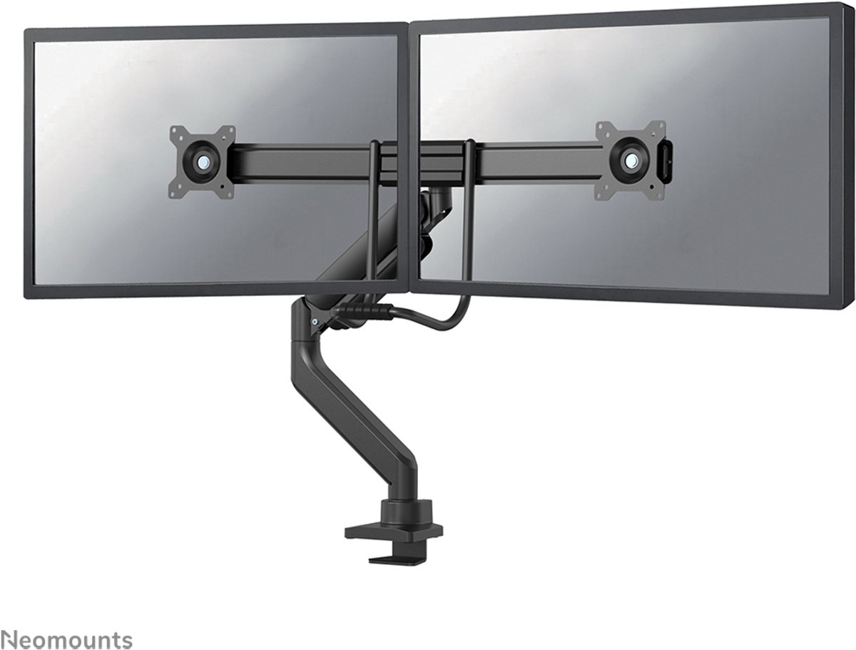 NEOMOUNTS Screen Desk Mount - Monitorarm - 2 schermen - zwart
