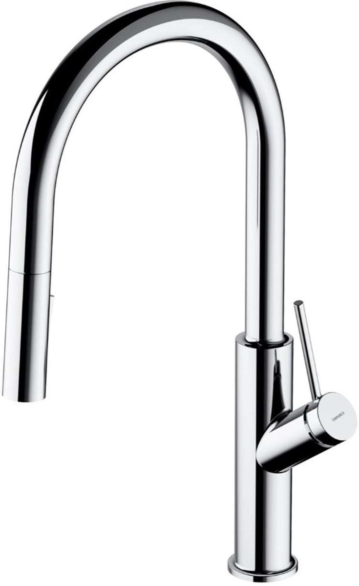 OMNIRES Bend - Keukenkraan met uittrekbare handdouche, chroom BE6455CR
