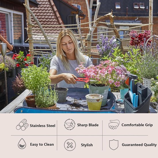 2 stuks snoeischaar kleine oogstschaar trimschaar hennep bonsai schaar plantenschaar cannabis schaar voor tuin bonsai bloemen planten oogst fruit boeket groente rozenschaar van Merkloos	 — afbeelding 2