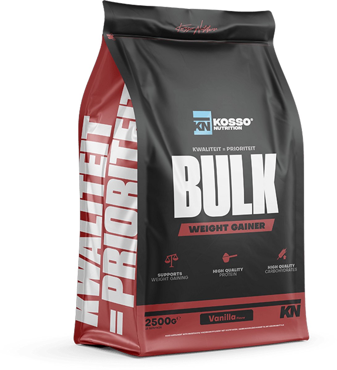 Kosso Nutrition – BULK – Weight Gainer – Chocolade – Voor Maximale Massa & Gewichtstoename – 2500g