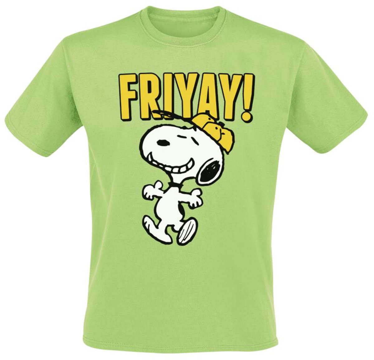 Peanuts Snoopy - Friyay Unisex T-shirt - groen - XL