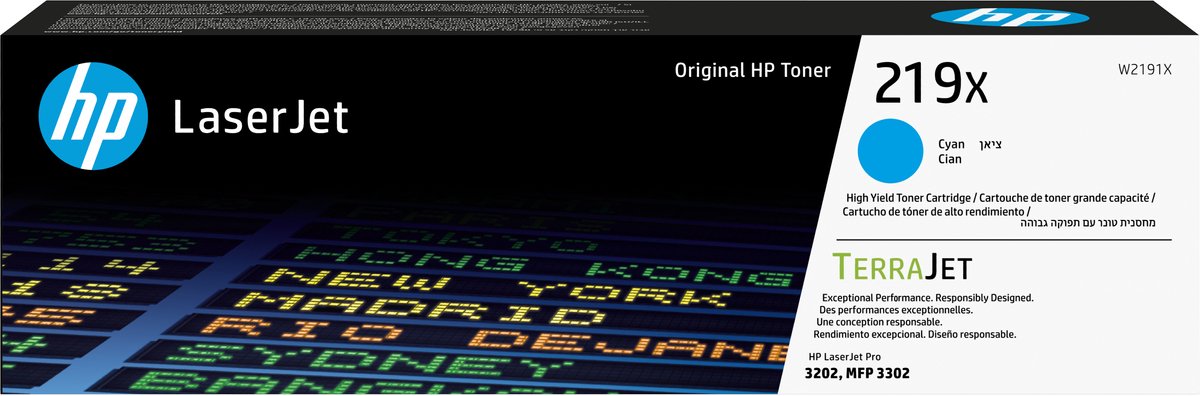 HP 219X LaserJet XL Toner Cyaan