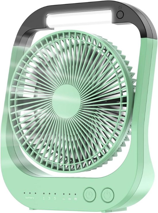 Tafelventilator, USB, 20.000 mAh, mini-ventilator, klein, stil, 3 snelheden, 180 graden draaibaar, lange 200 uur werktijd, USB-bureauventilator, eenvoudig te dragen, voor kantoor, thuis en buiten