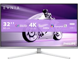 Philips 32M2N8900 - 4K QD-OLED Gaming Monitor - Ambiglow - USB-C 65w - KVM - HDR400 - 240hz - 32 inch