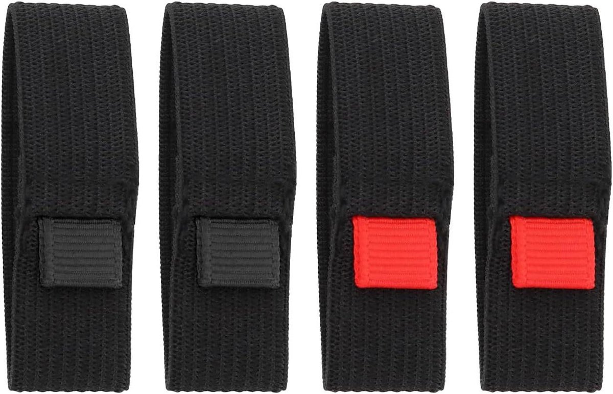 Allecto Plus - 4-Pack Visserij Reel Beschermende Bandjes - Elastische Visserijhaspel - Anti-slijtage Accessoires met Rollen.