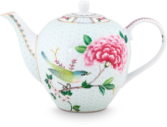 Pip Studio - Blushing Birds - Theepot - Wit - Porselein - 1,6l