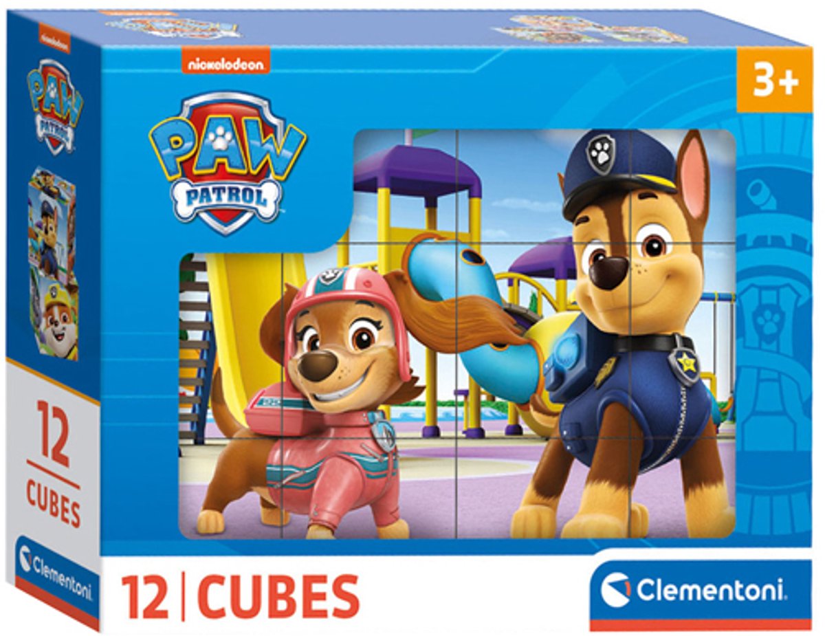 Clementoni - 12 Blokken Puzzel - 6 afbeeldingen - Vanaf 3 jaar von Clementoni, Ausgabe PAW Patrol – Schachtel