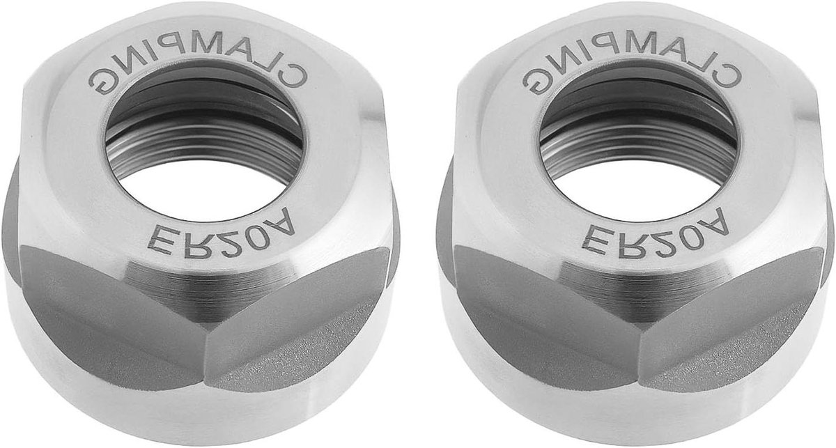Allecto Plus - ER20 Kogellager Spantmoer M25X1.5 voor CNC Machining - Set van 2 Stuks