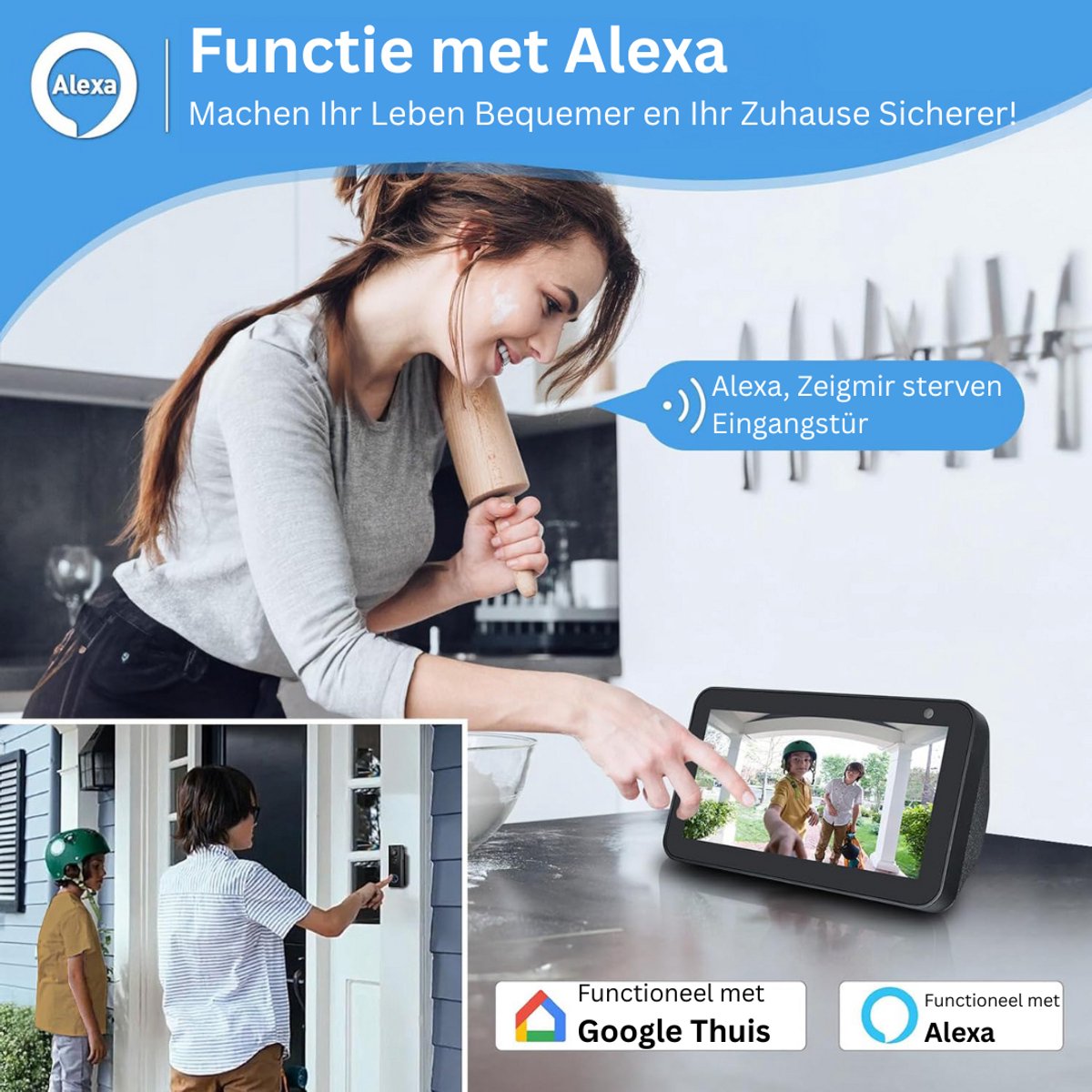 CLGP® Draadloze Video Deurbel met Full HD Camera - afbeelding 2