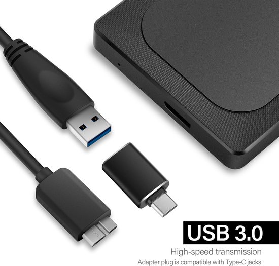 RFWR® Externe Harde Schijf 5 TB Draagbaar Ultradun USB 3.0 Geheugen voor PS4, Xbox, PC en Laptop van RFWR — afbeelding 4