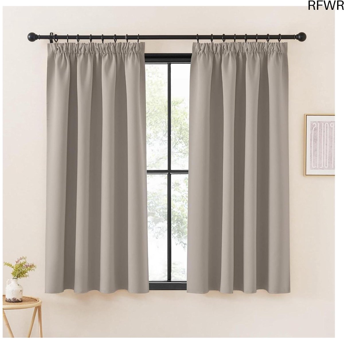RFWR® Warmte-isolerende Verduisteringsgordijnen voor Woonkamer en Slaapkamer - 140x145 cm - Modern Design