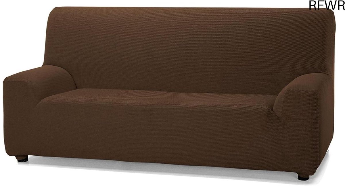 RFWR® Gewatteerde Bankhoes voor 2-zits Bank, Antislip en Verstelbaar, Bruin, 100% Kwaliteit