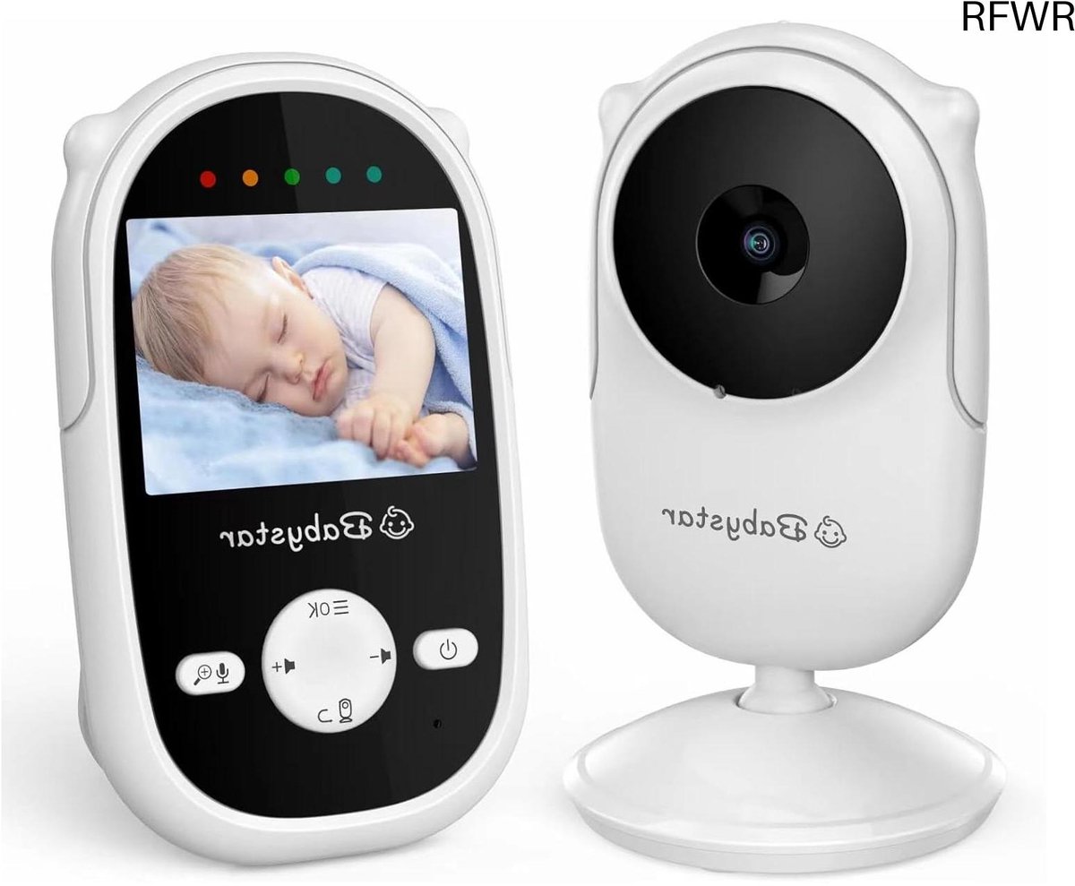 RFWR® Babyfoon met camera en nachtzicht - 2,4 inch video, eco-modus en twee-weg audio