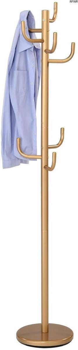 RFWR® Metalen Kapstok met 8 Haken en Ronde Voet - Tijdloze Hal Accessoire