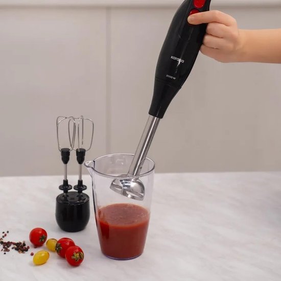 RFWR® Krachtige Keukenrobot voor Veelzijdige Toepassingen - 2000 W, Zwart en Zilver van RFWR — afbeelding 5