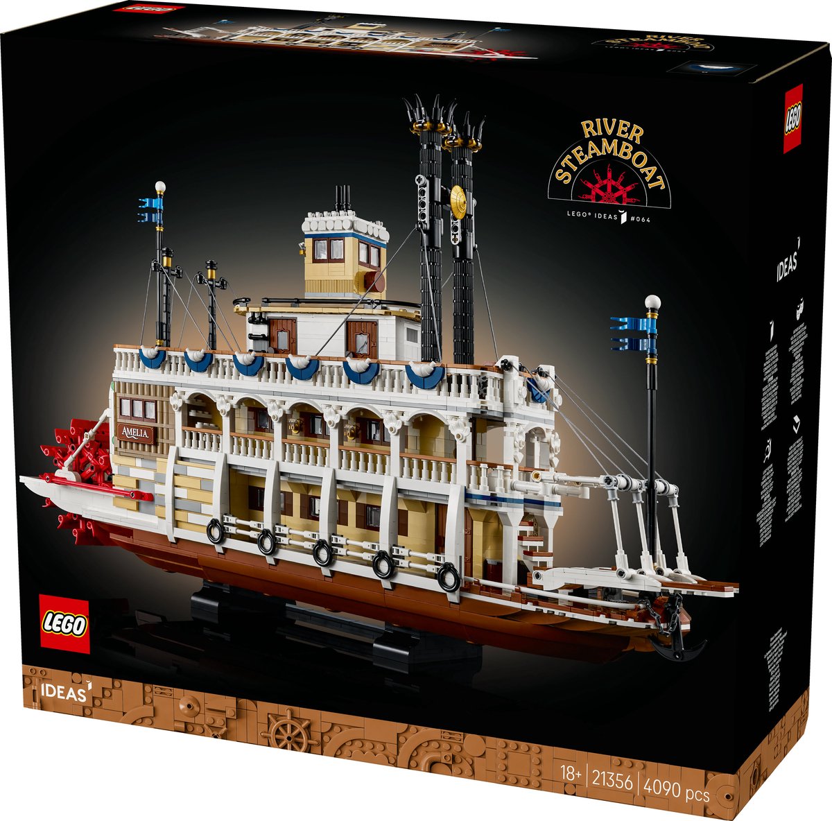 LEGO Ideas Stoomboot Bouwpakket voor Volwassenen - 21356 – foto 7