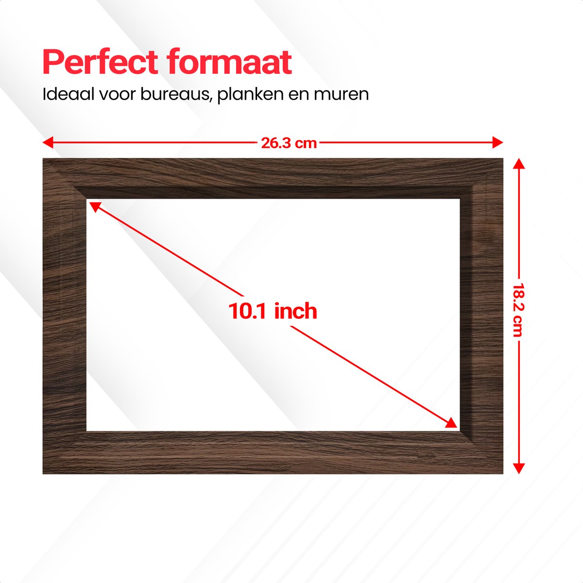 Digitale Fotolijst 10.1" HD Wifi - Houten Frame Walnoot thumbnail 7