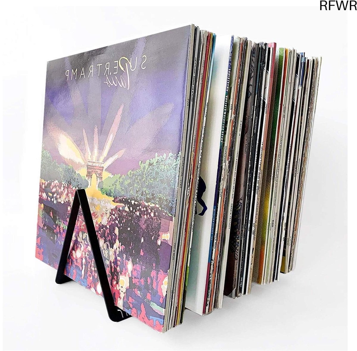 RFWR® Presentatiestandaard voor 50 vinylplaten - Stijlvol en Functioneel