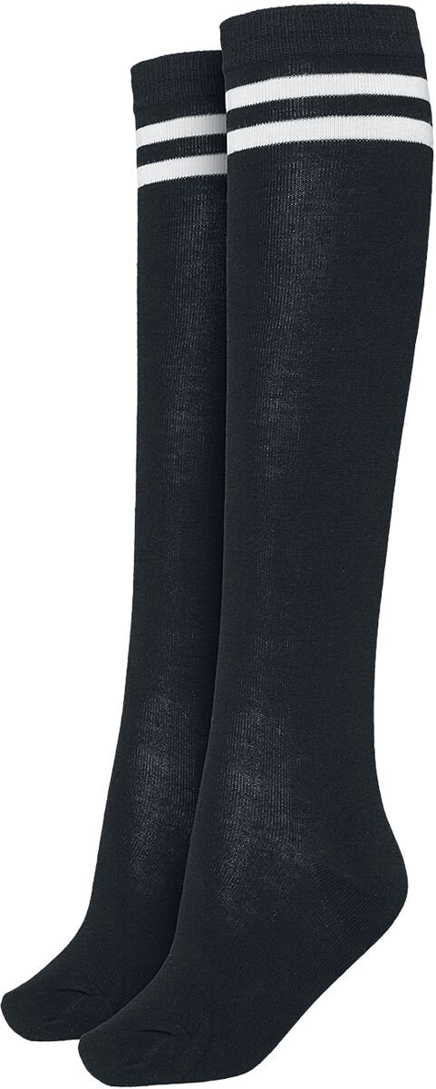 Urban Classics College Socks Dames Kniekousen Zwart