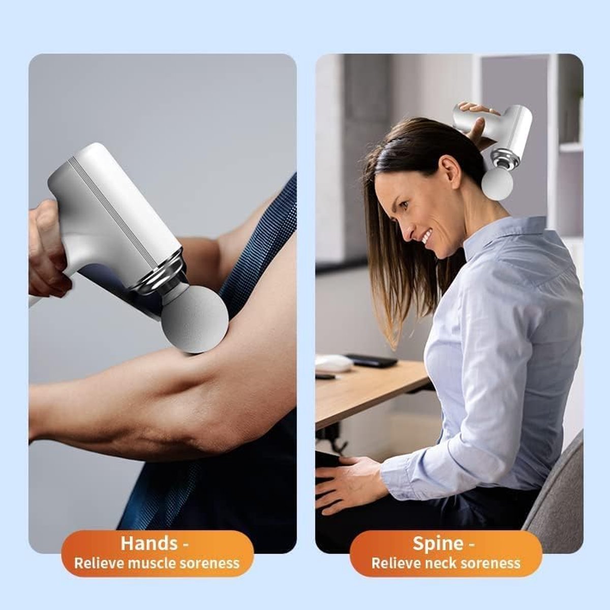 Onbekend Massage Gun - 6 snelheden, 4 opzetstukken, Type-C thumbnail 2