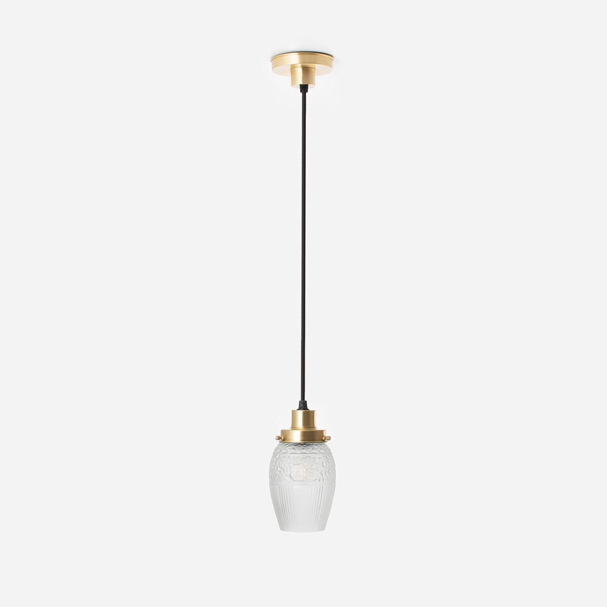 Hanglamp aan snoer Flower Yard Geëtst 20's Messing - Art Deco Trade