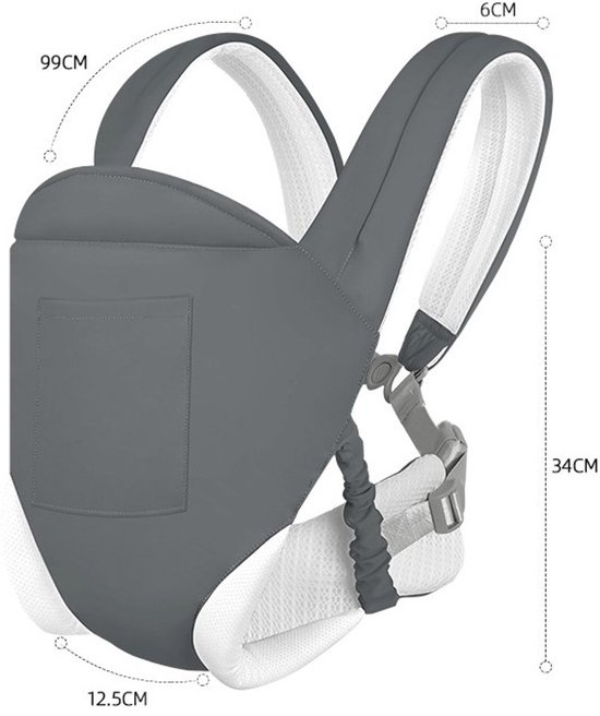 Draagzak - Verstelbaar - Ademende Peuter- En Babyrugzak - Borstvoedingszak - 7-45 Lbs van Merkloos — afbeelding 4