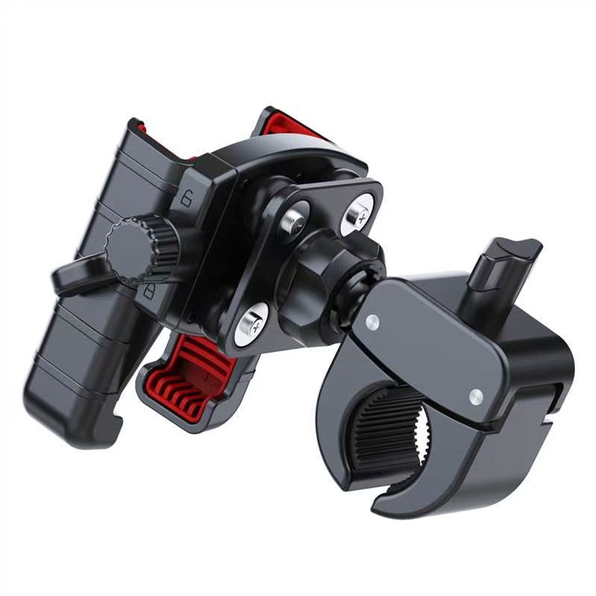 Telefoonhouder Fiets met anti-shock - Fiets Accessoires - 360 Graden Draaibaar & Verstelbaar - Universeel - Smartphonehouder Fiets, Scooter, E-bike, Motor, Fatbike - GSM houder - Fiets telefoonhouder