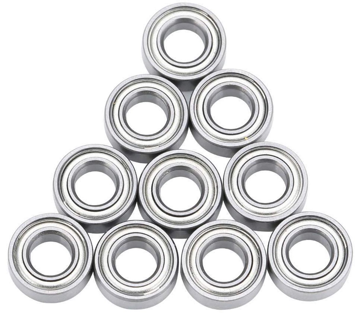 Allecto Plus - 10 Stuks Miniatuur Lager 5x10x4mm voor RC Auto's en 3D-printers - Slijtvast Staal - Kogellager - Mini-lagers - Heli.