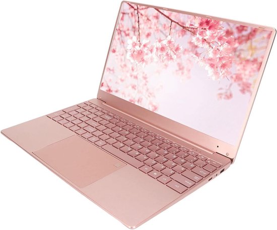 Allecto Plus - Draagbare Roze Laptop 15,6-inch 2K HD-scherm Quad-core CPU 12GB DDR4L - Windows 11 - Vingerafdruk Toetsenbord met Achtergrondverlichting - EU(12+512G) - Merkloos - Hoofdafbeelding