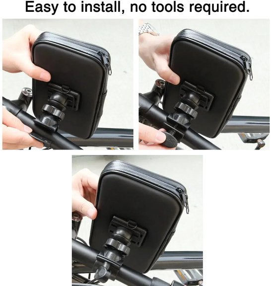 Support de téléphone pour vélo, étanche, universel, adapté aux téléphones jusqu'à 16,5 cm (6,5 pouces), Fietshouder sur le volant support de téléphone moto
