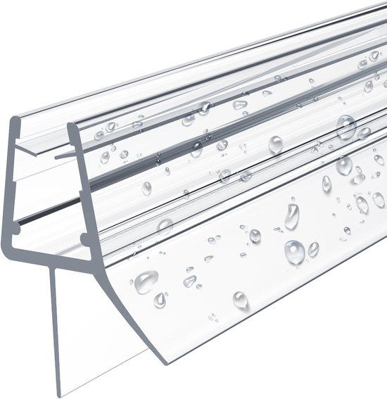 Joint de porte de douche EMKE - Douche de porte de douche en PVC - S03 - Pour verre de 4 à 6 mm d'épaisseur - Longueur 80 cm - Joint anti-fuite