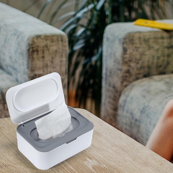 Vochtige Doekjes Dispenser - Vochtige Doekjes Houder - Stofdicht - Babydoekjes Opbergdoos - Tissue Houder - Voor Vochtige Doekjes, Nat Toiletpapier — afbeelding 2