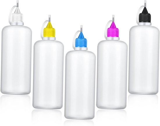 Set van 2 knijpflessen 250 ml knijpfles met schaal
