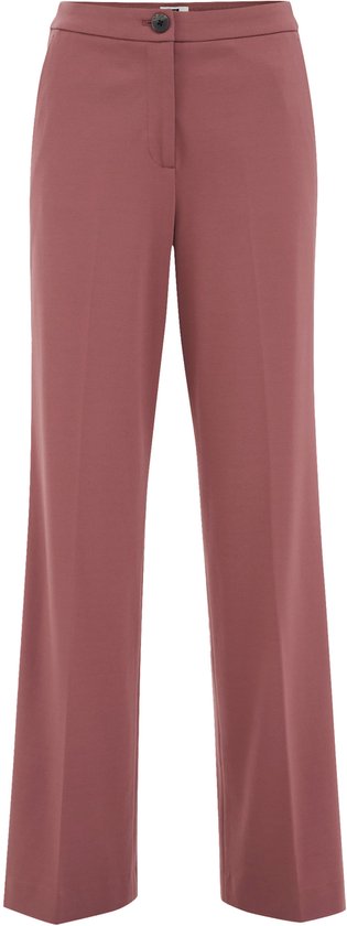 WE Fashion Dames wide leg pantalon met stretch