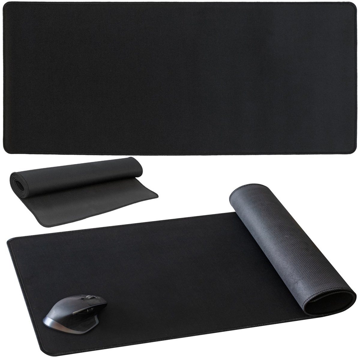 Extra Grote Muismat - 90x40cm - Antislip Desk Pad met Microtextuur en Gestikte Randen