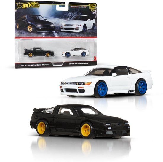 Hot Wheels Premium Car Culture Set van 2 - '96 Nissan 180SX Type X en Nissan SilEighty