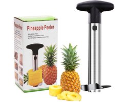 Ananassnijder - Ananas Snijder Schiller - Pineapple Slicer Cutter - Ananasboor Ananasschiller - RVS - Vaatwasser bestendig - Tijdbesparende snijder