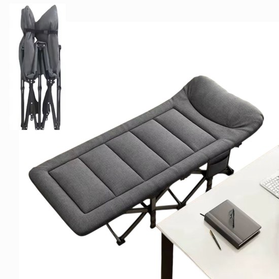 Lit d'appoint pliable 2 en 1 Gabrys® avec Matras – 191 x 68 x 49 cm – Civière pliable – Idéal pour les invités et le camping - Lit d'appoint et civière - Maison et camping - Pliage rapide