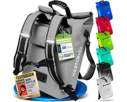 Nextcover 3in1 Fietstas Enkel voor Bagagedrager [PVC vrij] | Waterdichte Fietstas, Rugzak en Schoudertas 25L | Ideaal voor Laptop en Wekelijkse Aankopen | Fiets Tas Enkele | Fietstassen