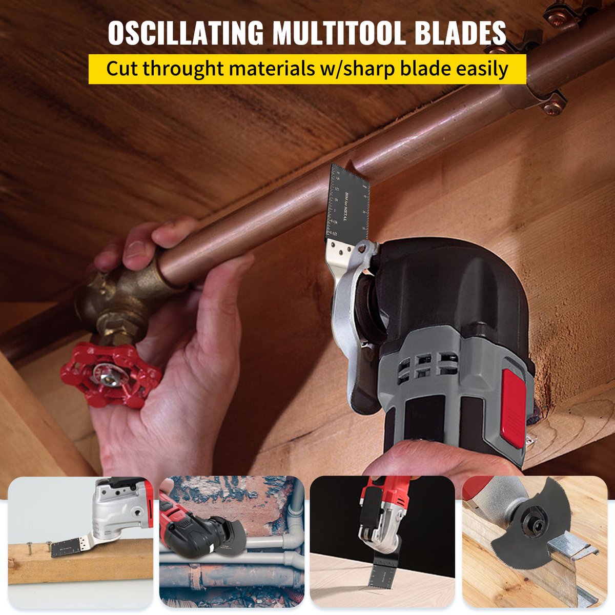 50 Stuks Oscillerende Zaagbladen – Snelsluit Set voor Multifunctionele Gereedschappen – HCS Zaagbladen voor Hout, Kunststof, Metaal, Spijkers en Schroeven – Compatibel met Dewalt, Dremel, Fein, Worx, Bosch, Makita en Milwaukee – foto 8
