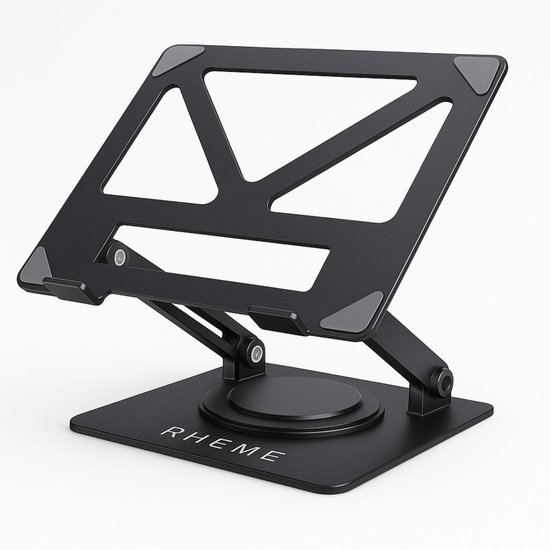 Laptop Standaard - Verstelbaar - Ergonomisch - 360 Rotatie - Hoogte & Hoek Verstelling - Opvouwbaar - Laptop Verhogen - Rheme