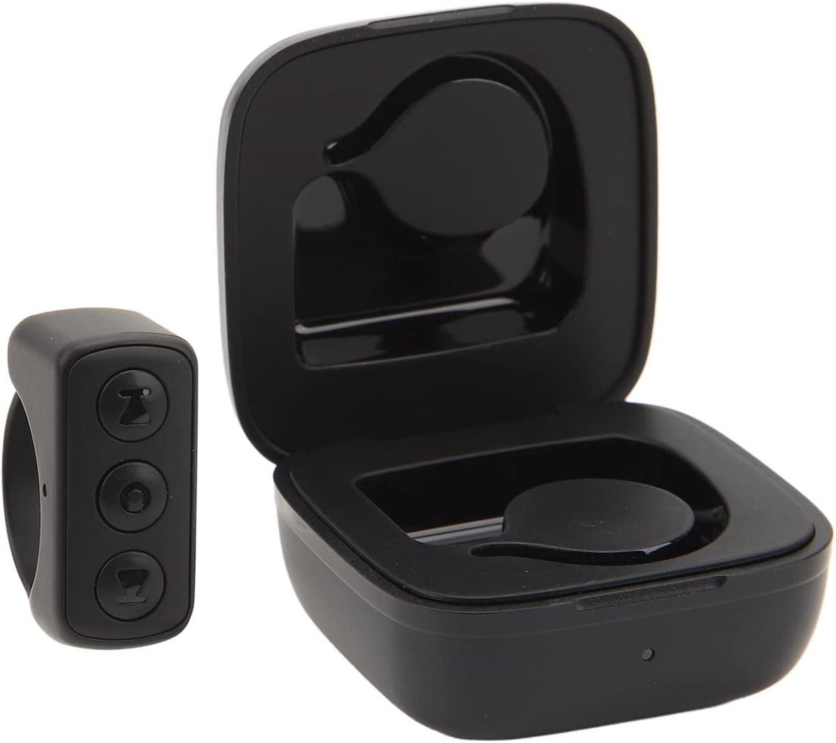 Allecto Plus - Bluetooth Camera Afstandsbediening voor TikTok & Video Opname - App Remote Clicker & Scrolling Ring - Zwart - Geschikt voor Mobiele Telefoon