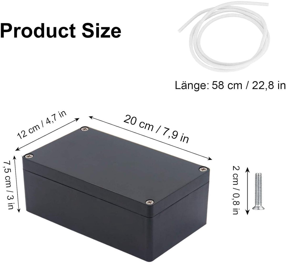 CHENGPI Roestvrijstalen schakelkast, verdeelkast voor buiten, waterdicht, wandmontage, elektrische verdeler, meterkast met slot, 40 x 30 x 14 cm