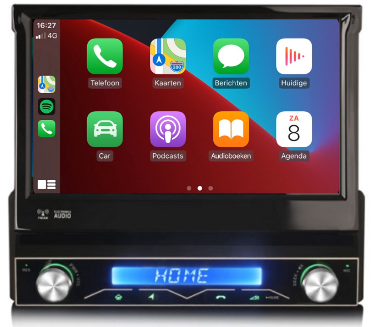 Autoradio klapscherm 1 din met navigatie multimedia - Radio - Navigatie - Gratis Camera -
